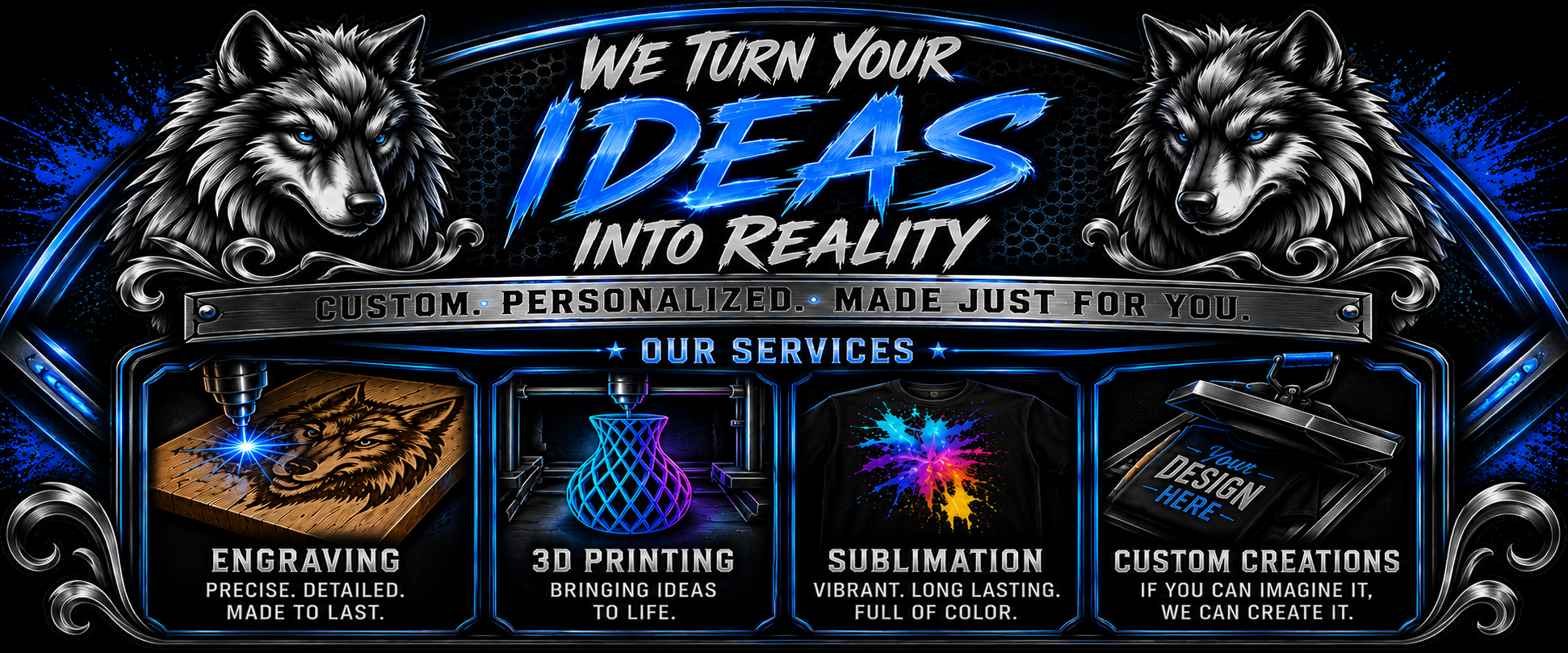 Bravo’s Custom Creations services banner